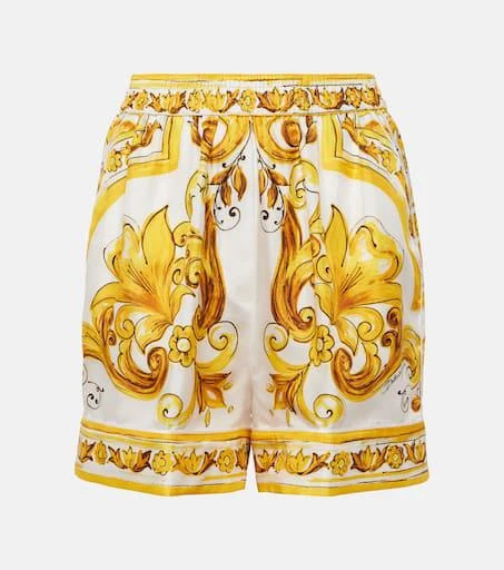 Dolce 
Gabbana Majolica silk shorts 1