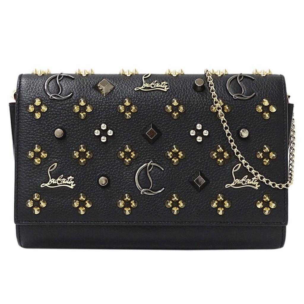 Christian Louboutin Leather Clutch Bag Shoulder Bag (Pre-Owned)