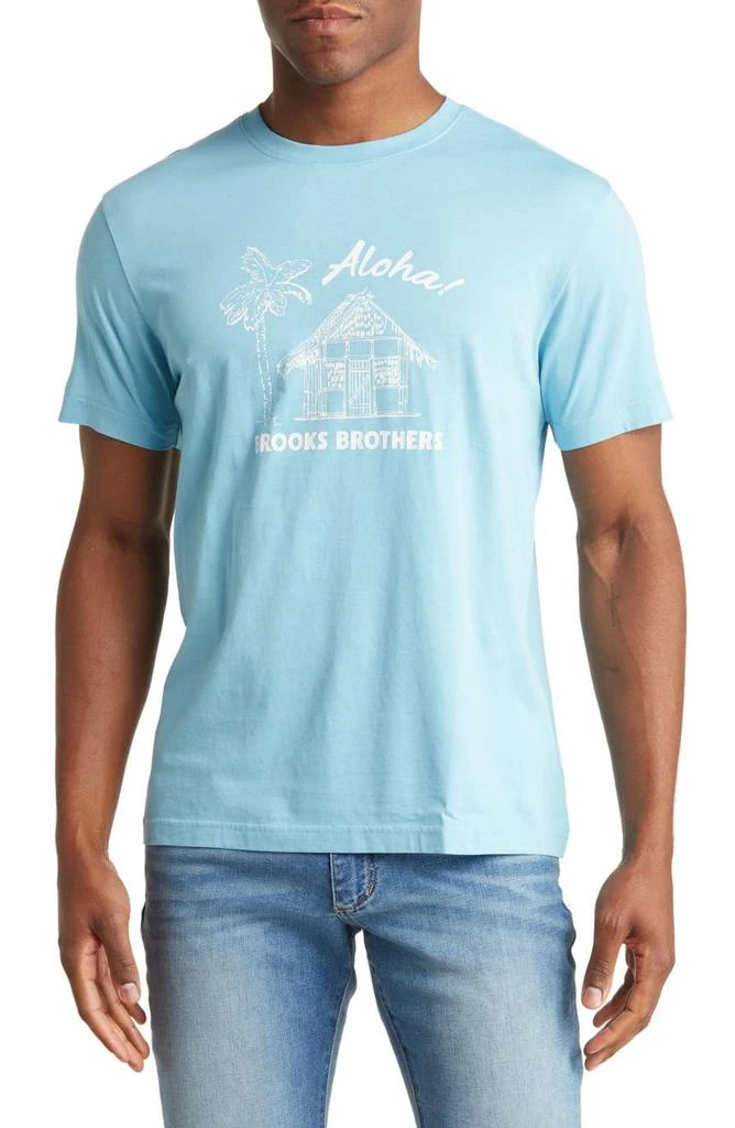 Brooks Brothers Aloha Graphic Cotton T-Shirt 1