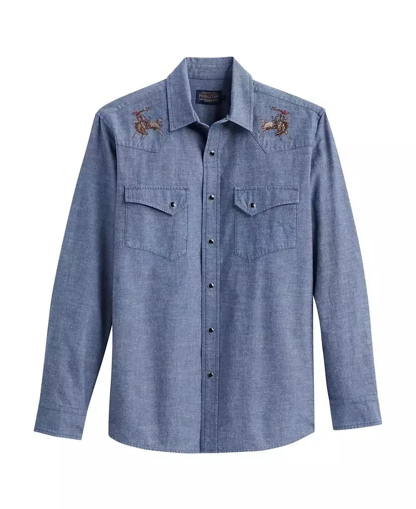 Pendleton Men's Long Sleeve Chambray Gambler Shirt 1