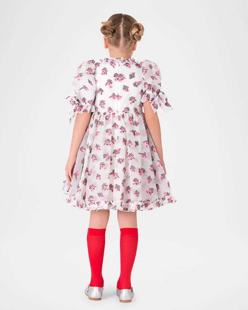 Mama Luma Girl's Puff Sleeve Floral-Print Dress, Size 3T-12 3