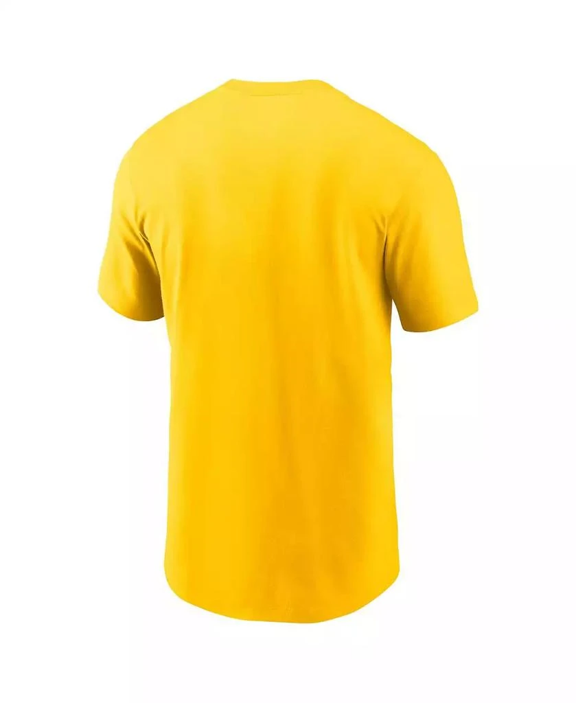NIKE Men's Maize Michigan Wolverines Legacy Alternate Logo T-Shirt 2
