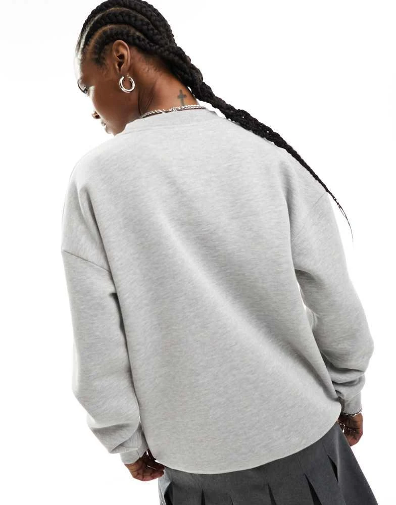 Daisy Street Daisy Street oversized sweatshirt with vintage Florida graphic in grey marl 4