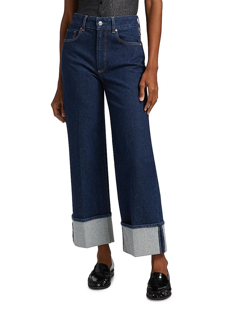 Paige Sasha Wide-Cuff Jeans 3