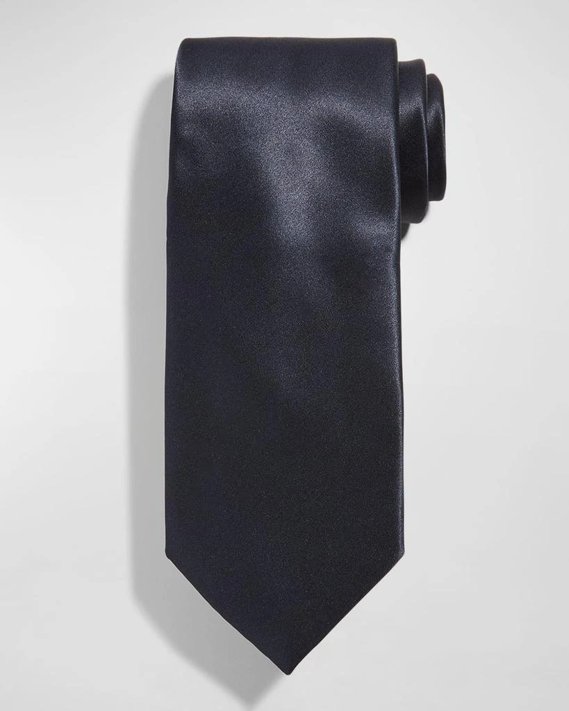 Stefano Ricci Solid Silk Satin Tie 1