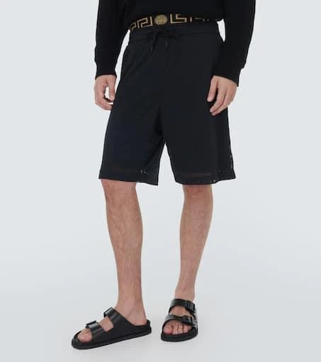 Versace Greca Border mesh shorts 3