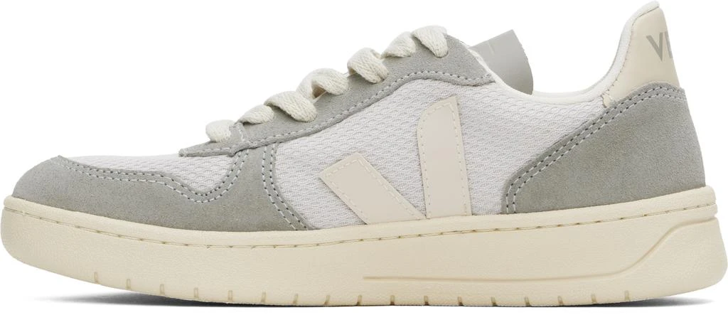 Veja White & Gray V-10 B-Mesh Low Top Sneakers 3