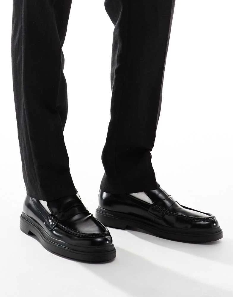 Bershka Bershka loafer in black 4