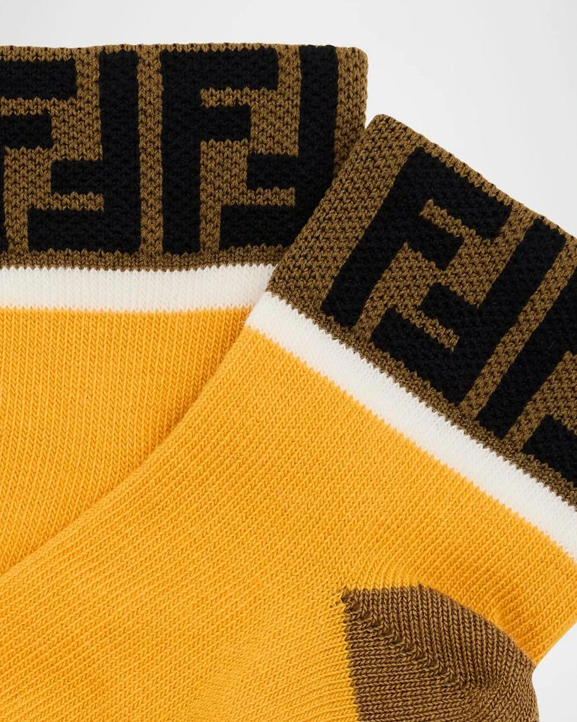 Fendi Kid's FF 7-Pack Baby Socks, Size 0-24M 2
