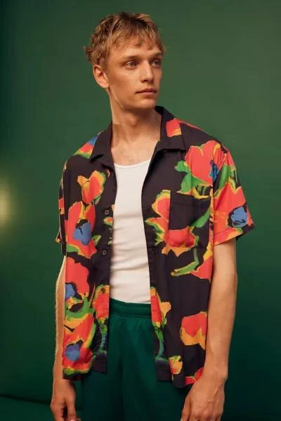 Obey OBEY Flower Woven Short Sleeve Shirt 1