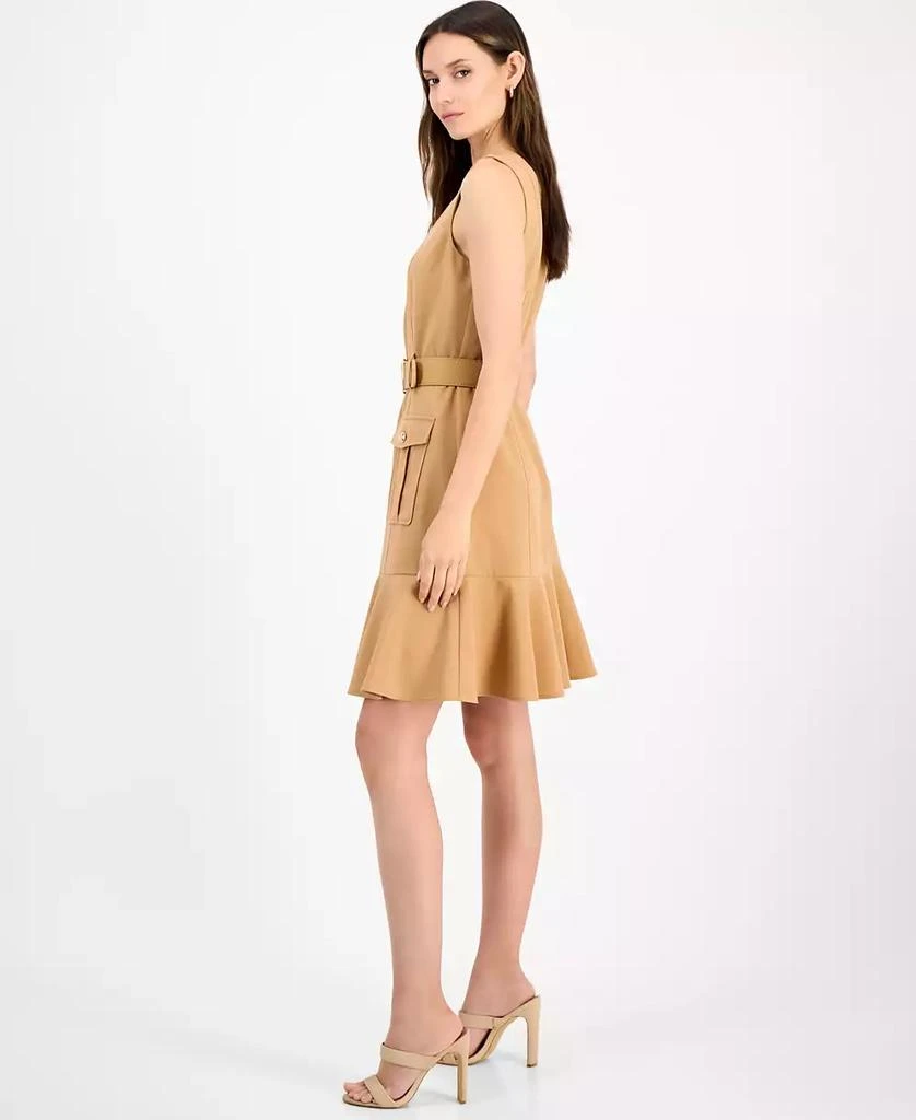 Tahari Women's Belted Sleeveless Fit & Flare Dress 3