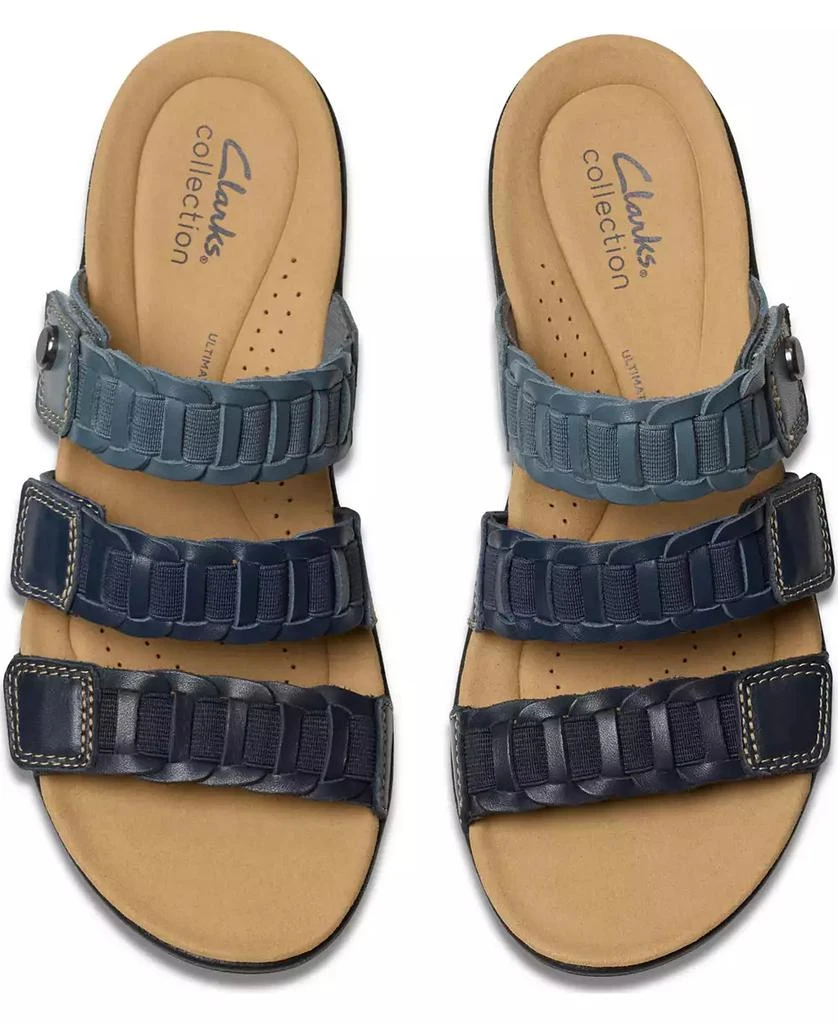 Clarks Collection Women's Laurieann Hope Slip-On Flat Sandals 7