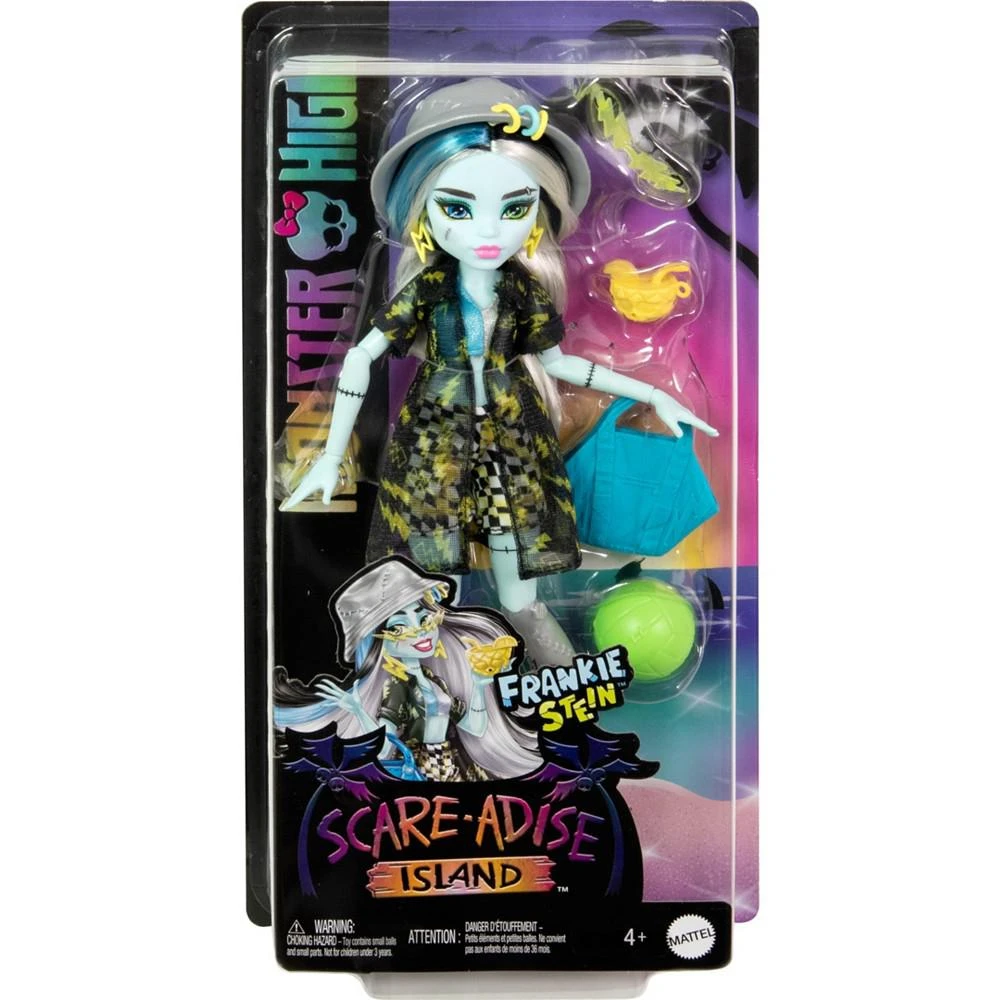 Monster High Scare-Adise Island Frankie Stein Fashion Doll with Swimsuit Accessories 5