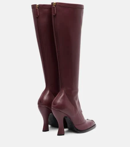 ETRO Studded leather knee-high boots 2