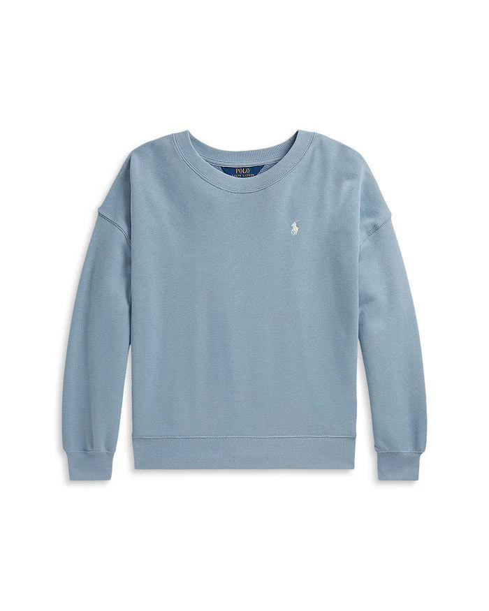 Ralph Lauren Girls' Logo Terry Sweatshirt - Big Kid