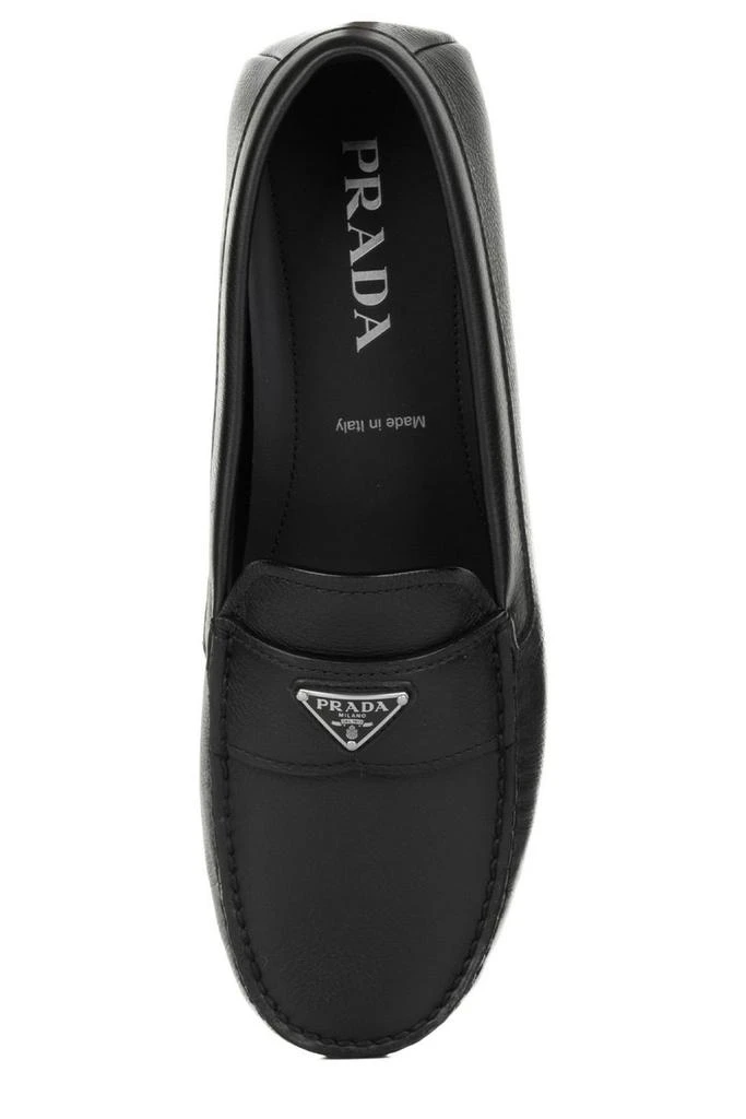 Prada Prada Logo Plaque Slip-On Loafers 4