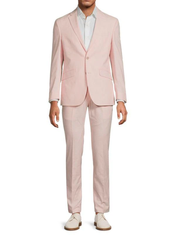 Kenneth Cole Linen & Cotton Tailored Fit Suit 1
