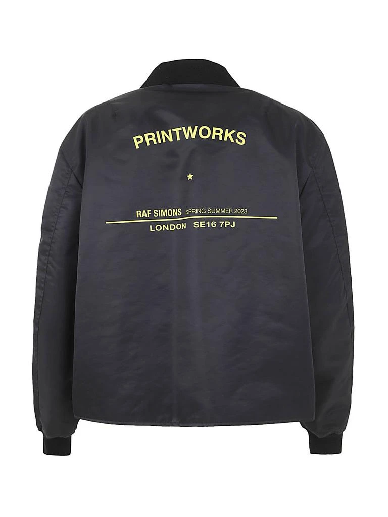 RAF SIMONS Raf Simons Logo Patch Button-Up Bomber Jacket 2