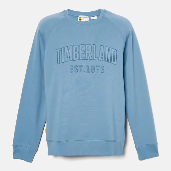 Timberland Modern Wash Logo Sweatshirt for Men in Blue 6