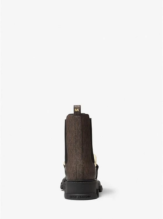 Michael Kors Scarlett Embellished Leather and Logo Boot 3
