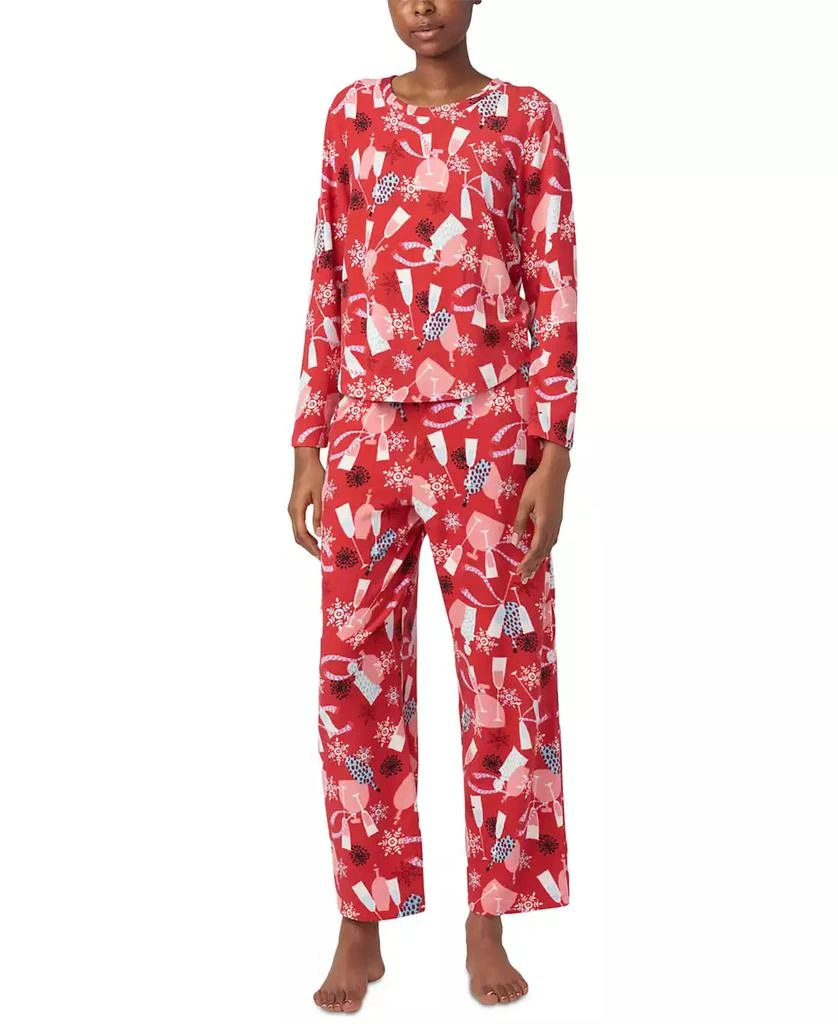 Hue Women's Waffle Fleece PJ Set 1