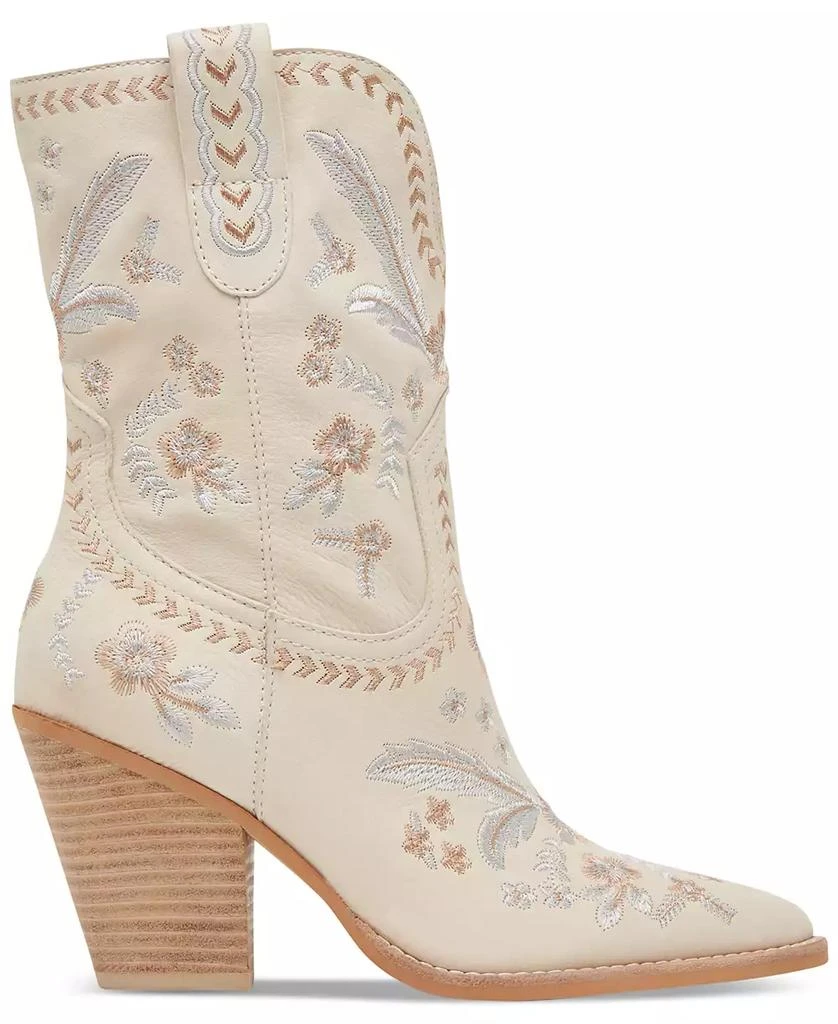 Dolce Vita Women's Jessey Floral Embroidered Heeled Western Dress Boots 2