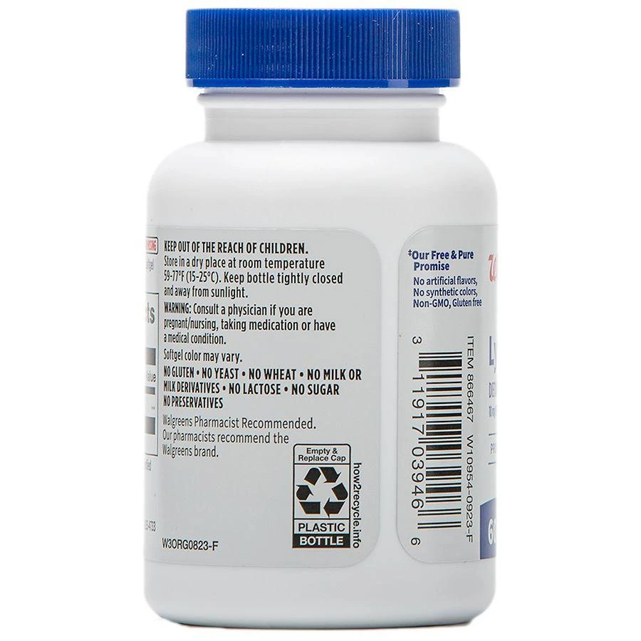 Walgreens Free & Pure Lycopene Supplement 10mg Softgels for Prostate & Heart Health (60 days) 2