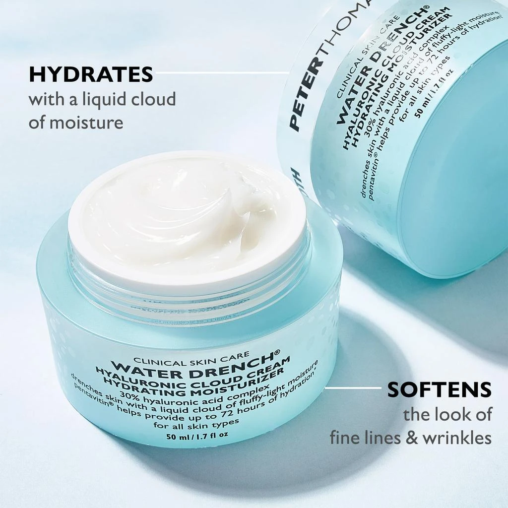 Peter Thomas Roth Water Drench Hyaluronic Cloud Cream Hydrating Moisturizer|1.7 fl oz 5