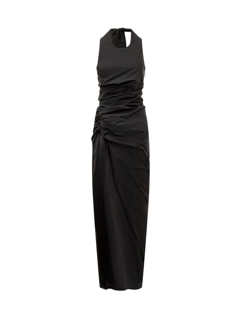 Salvatore Ferragamo Ferragamo Halterneck Gathered Dress 1