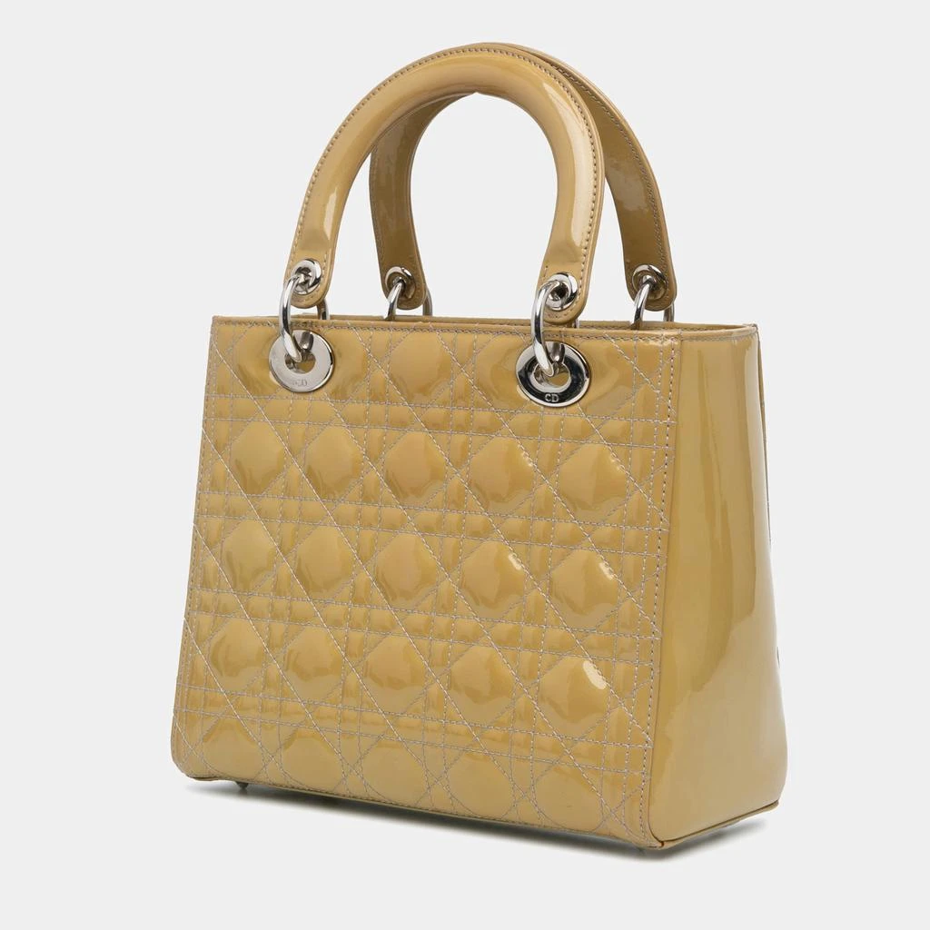 Dior Dior Brown Medium Patent Cannage Lady Dior 2