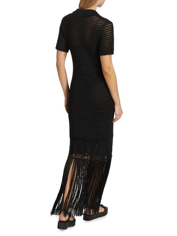 A.L.C. Valerie Crochet Fringe Maxi Dress 2