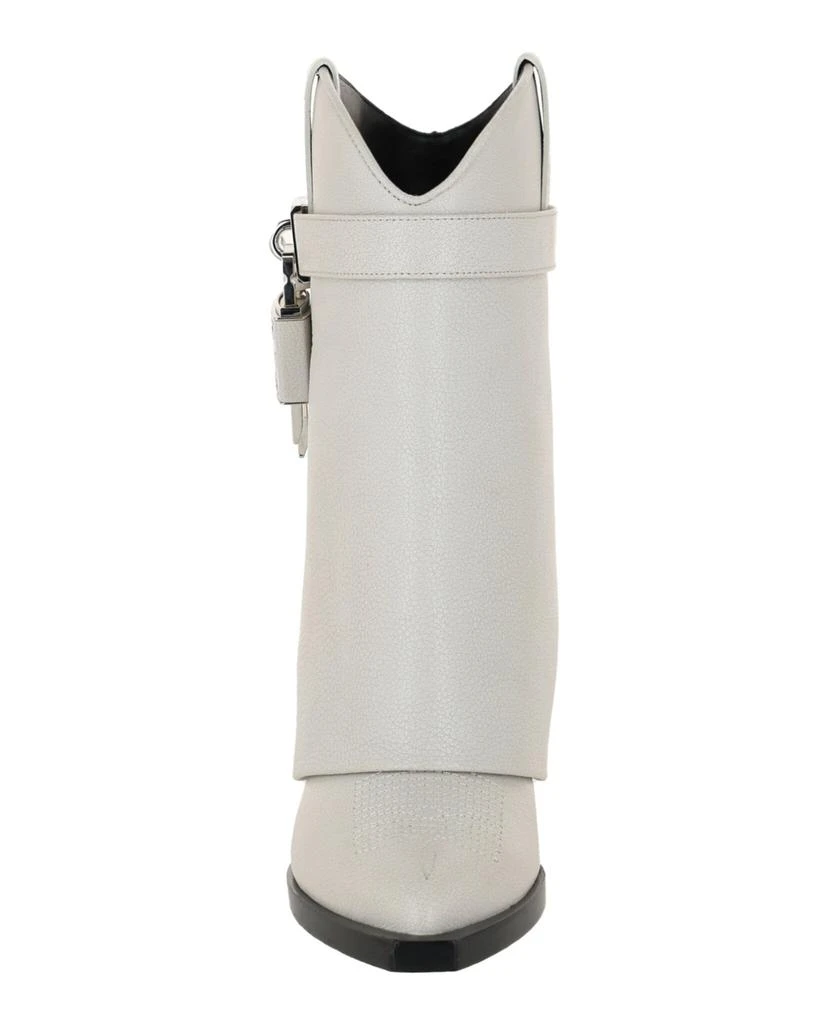 Givenchy Shark Lock Cowboy Ankle Boots In Aged Leather 4