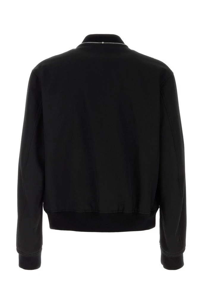 Jil Sander Black gabardine bomber jacket 1