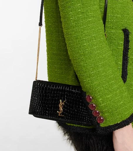 Yves Saint Laurent Cassandre leather phone pouch 6
