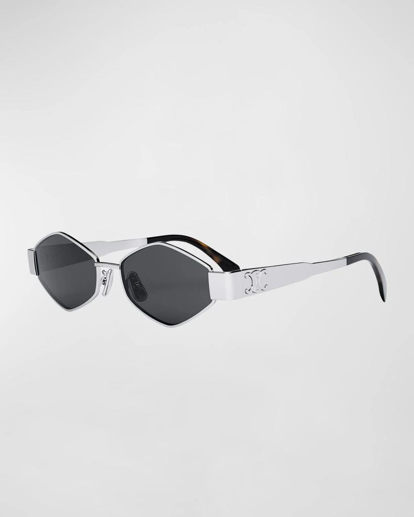 Celine Triomphe Round Metal & Acetate Sunglasses 1