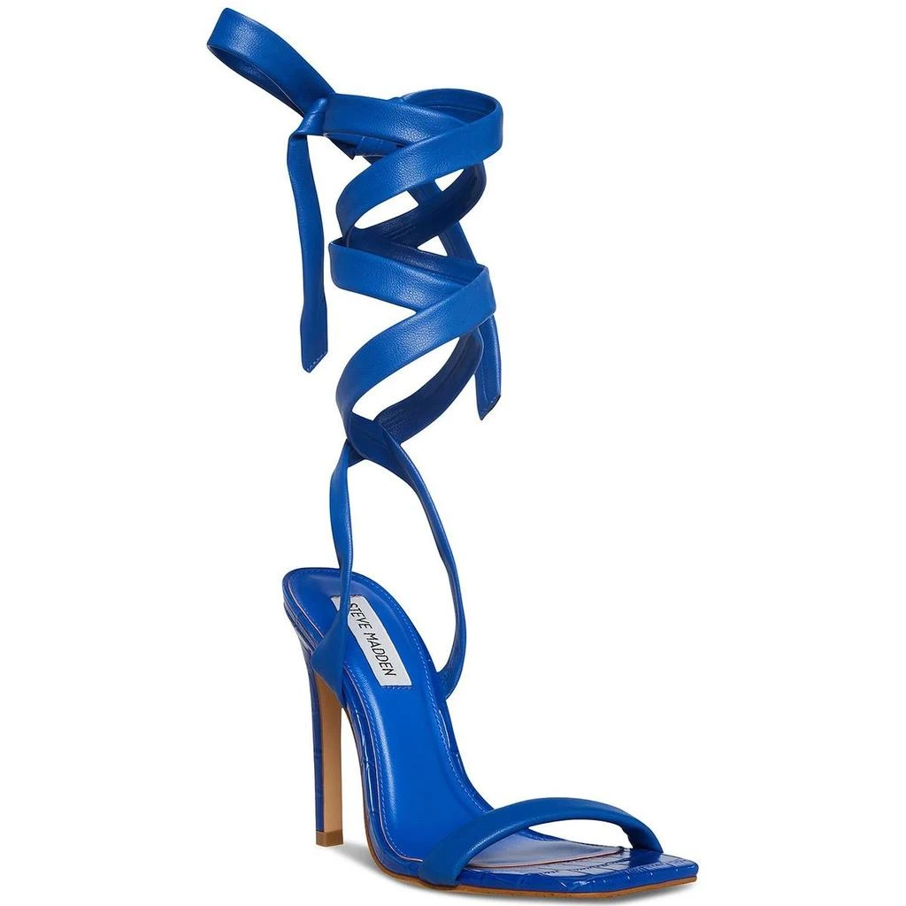 Steve Madden Utilize Womens Faux Leather Wrap Heels 3