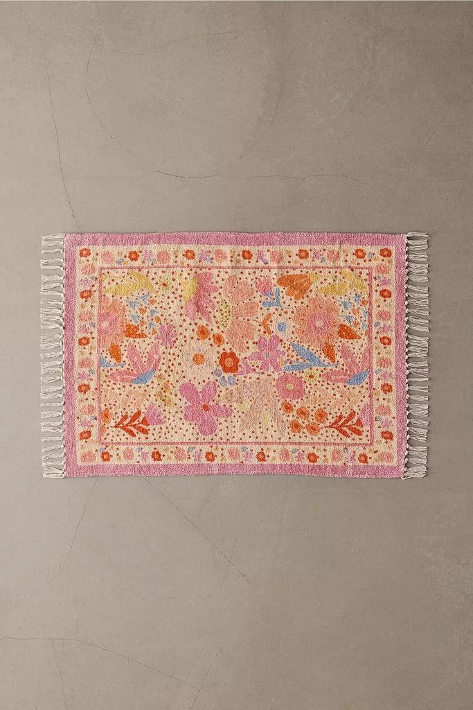 Urban Outfitters Kaia Floral Digital Printed Chenille Rug 4