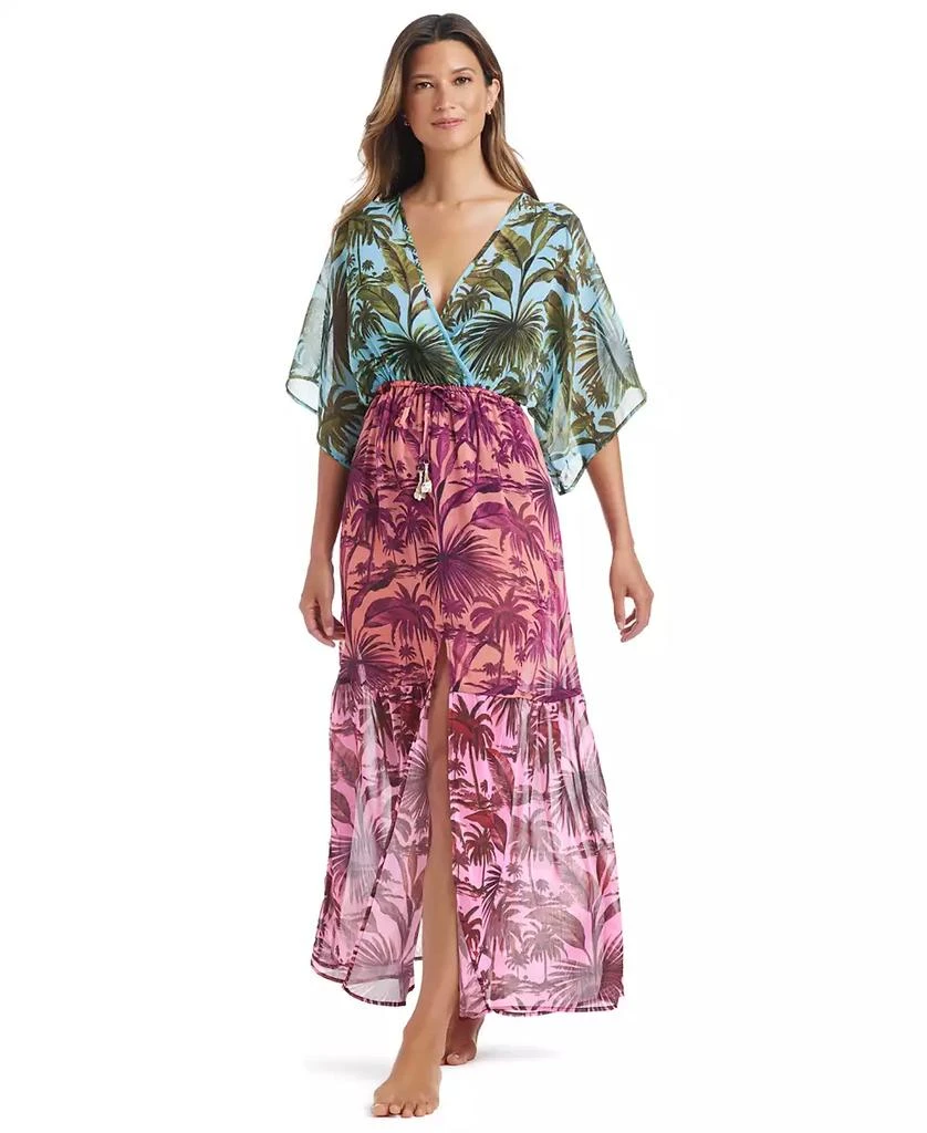 Bleu Rod Beattie Women's Lotus Printed Cover-Up Dress 1