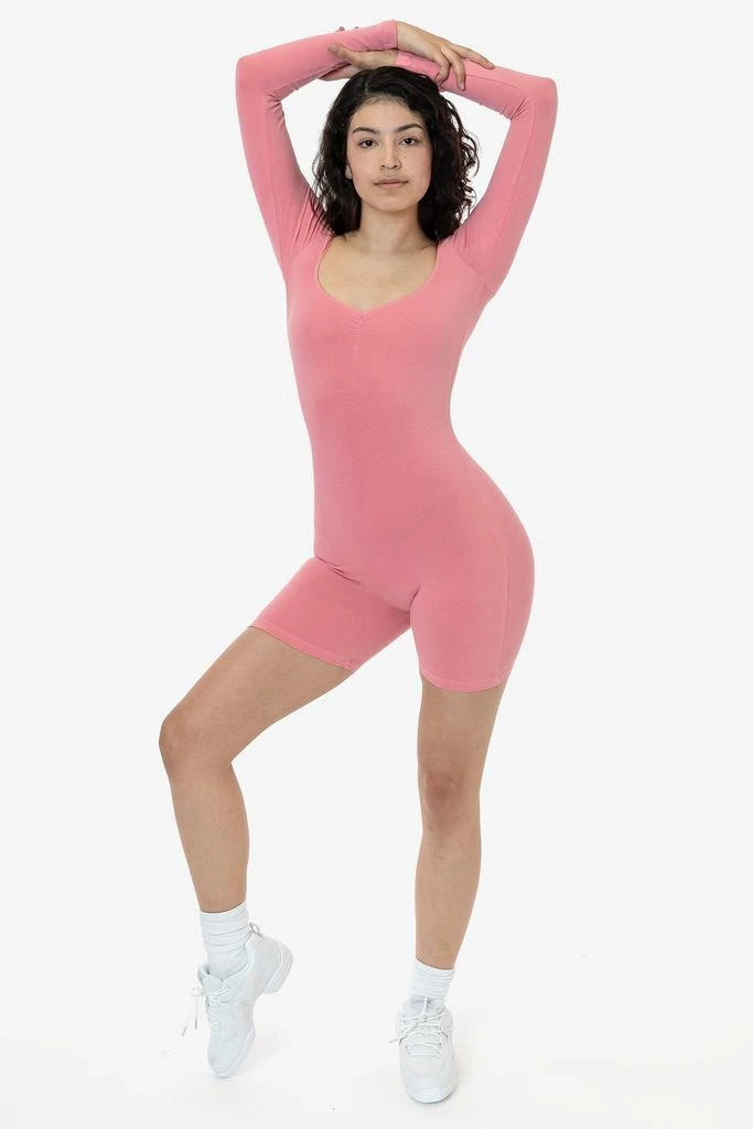 Los Angeles Apparel 83058GD - Garment Dye Sweetheart Pinch Front Long Sleeve Biketard 15