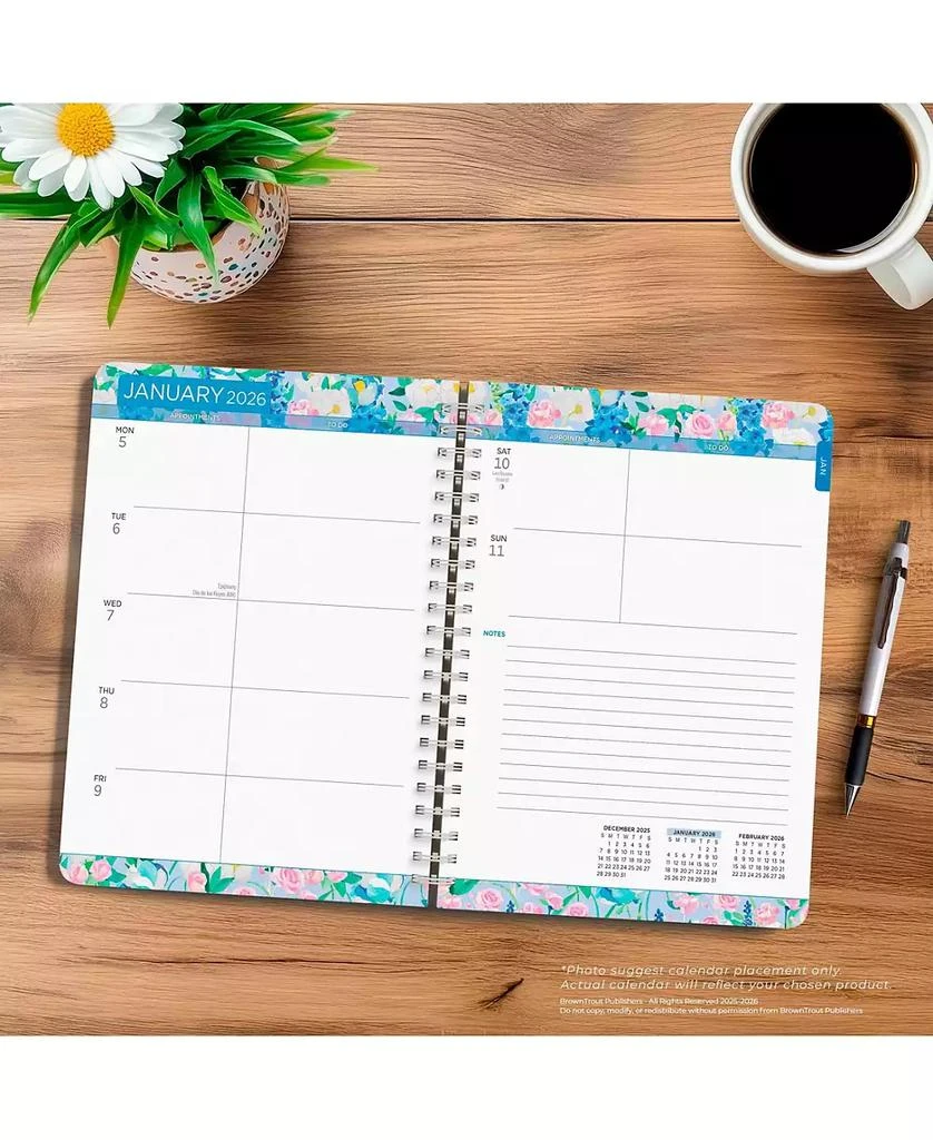BrownTrout House of Turnowsky OFFICIAL | 2026 6 x 7.75 Inch Weekly Desk Planner | Foil Stamped Cover 8