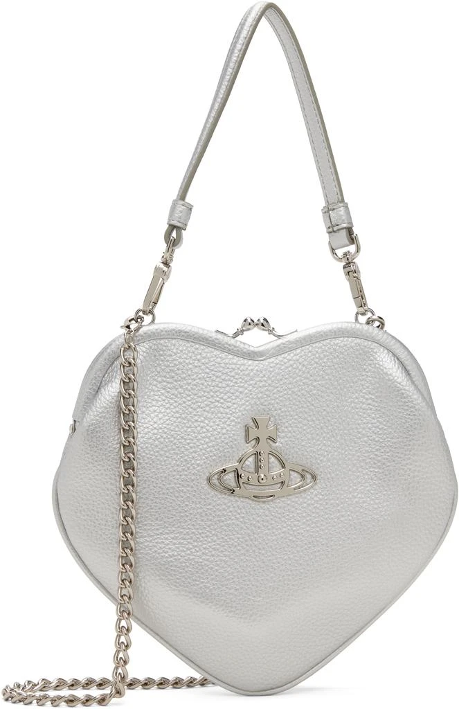Vivienne Westwood Silver Belle Heart Frame Bag