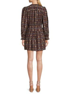 ba&sh ​Tracy Puff Sleeve Fit and Flare Dress 2