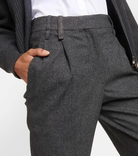 Brunello Cucinelli Mid-rise wool-blend pants 4