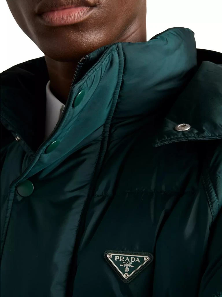 Prada Cropped Nylon Down Jacket 5