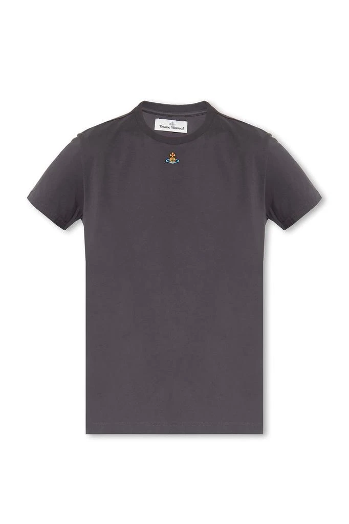 Vivienne Westwood Vivienne Westwood Orb Logo-Embroidered Crewneck T-Shirt 1
