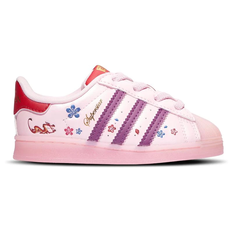 adidas gazelle silver green womens Adidas Superstar Sandal | Toddler | Semi Pink Spark main image 0