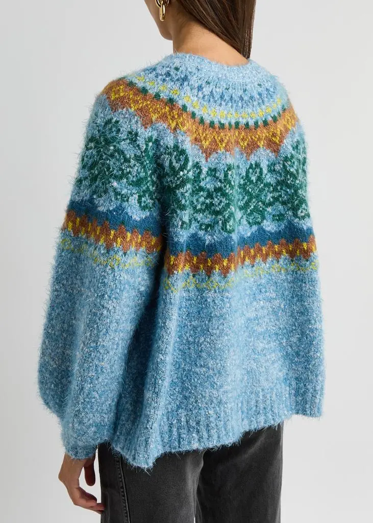 Free People Festive Frost fairisle knitted jumper 3