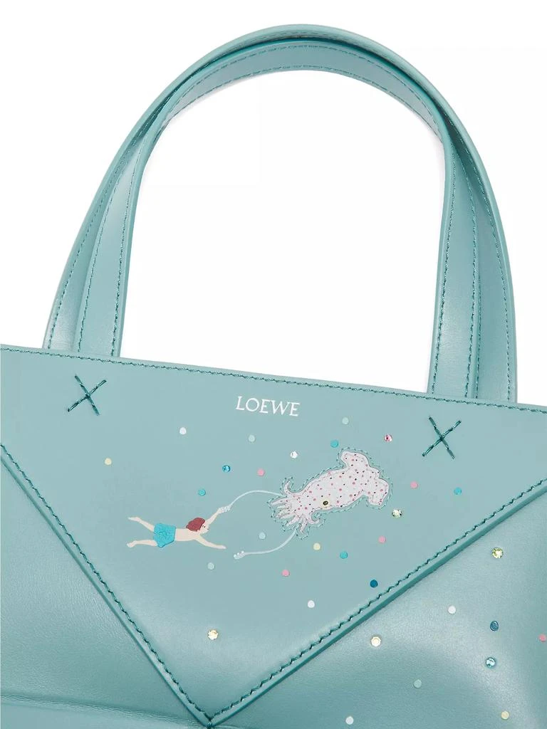 Loewe Suna Fujita x LOEWE Squid Mini Puzzle Fold Leather Tote 8