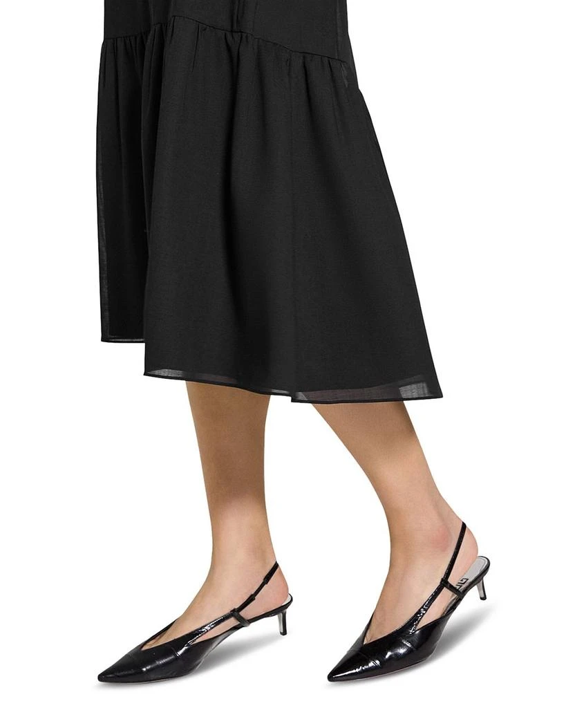 Theory Tie Neck Tiered Midi Dress 7