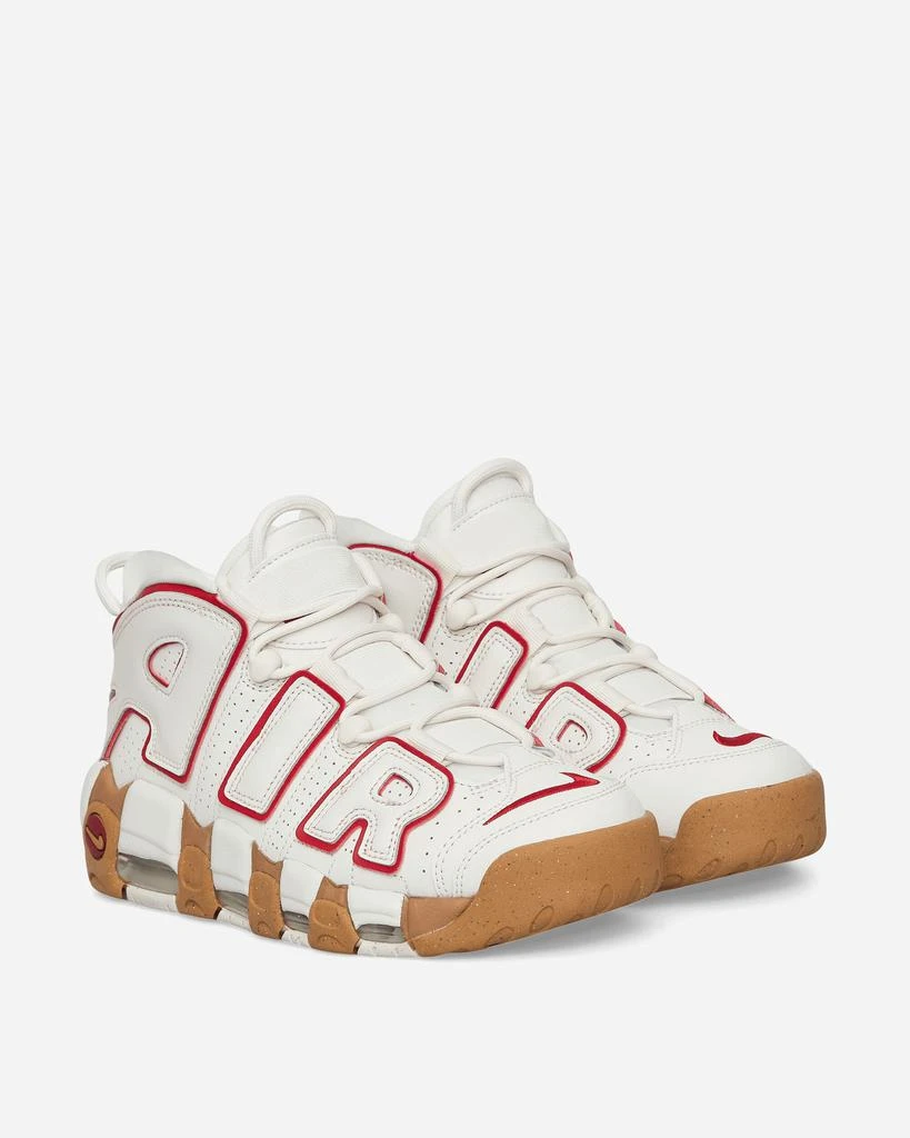 NIKE Women's Air More Uptempo Sneakers Phantom / Gym Red 3
